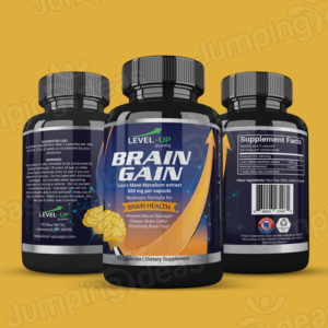 Brain Health Supplement Label Design