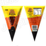 Pizza Jerky cone front and back