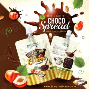 Choco Spread Label And Pouch Design